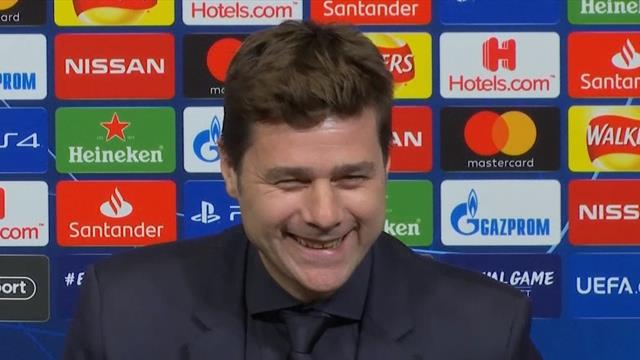 ‘In English please’ – Awkward moment in Pochettino press conference ‘In English please’ – Awkward moment in Pochettino press conference