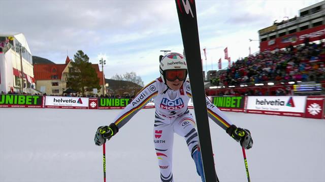 Rebensburg leads Giant Slalom after first run in Are Rebensburg leads Giant Slalom after first run in Are