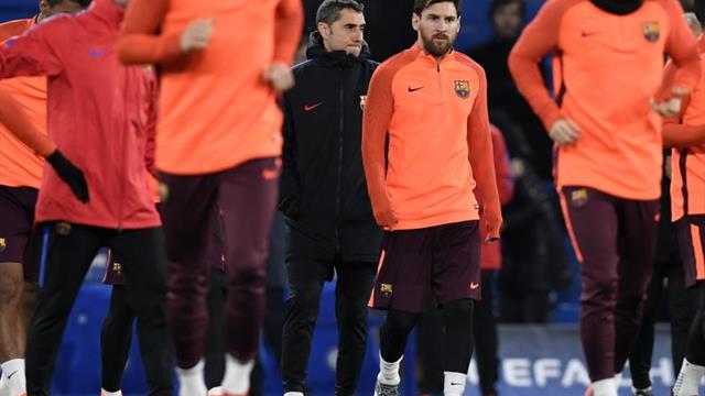 Valverde: "Messi está muy bien, hoy ha entrenado perfectamente"