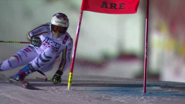 Rebensburg has to settle for silver after narrowly missing Vlhova's time Rebensburg has to settle for silver after narrowly missing Vlhova's time