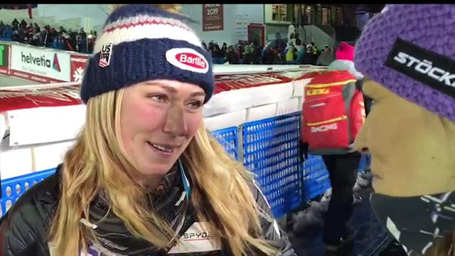 Shiffrin a Tina Maze: "E' dura, ma è una bella sensazione" Shiffrin a Tina Maze: "E' dura, ma è una bella sensazione"