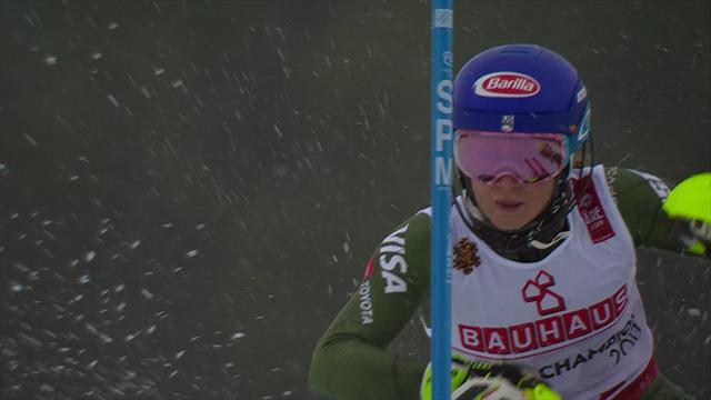 'A little nervous out of the gate?' - Shiffrin's first slalom run at World Championships 'A little nervous out of the gate?' - Shiffrin's first slalom run at World Championships