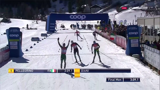 Doppietta Pellegrino-De Fabiani nella sprint di Cogne: trionfo Italia davanti al pubblico di casa Doppietta Pellegrino-De Fabiani nella sprint di Cogne: trionfo Italia davanti al pubblico di casa