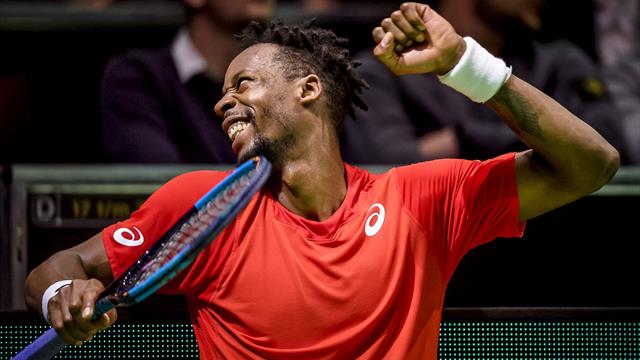 Coups improbables, rallyes interminables : Monfils et Medvedev ont livré un magnifique combat Coups improbables, rallyes interminables : Monfils et Medvedev ont livré un magnifique combat