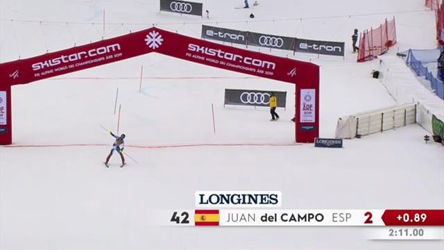 Mundiales Are 2019: El histórico eslalon de Juan del Campo Mundiales Are 2019: El histórico eslalon de Juan del Campo