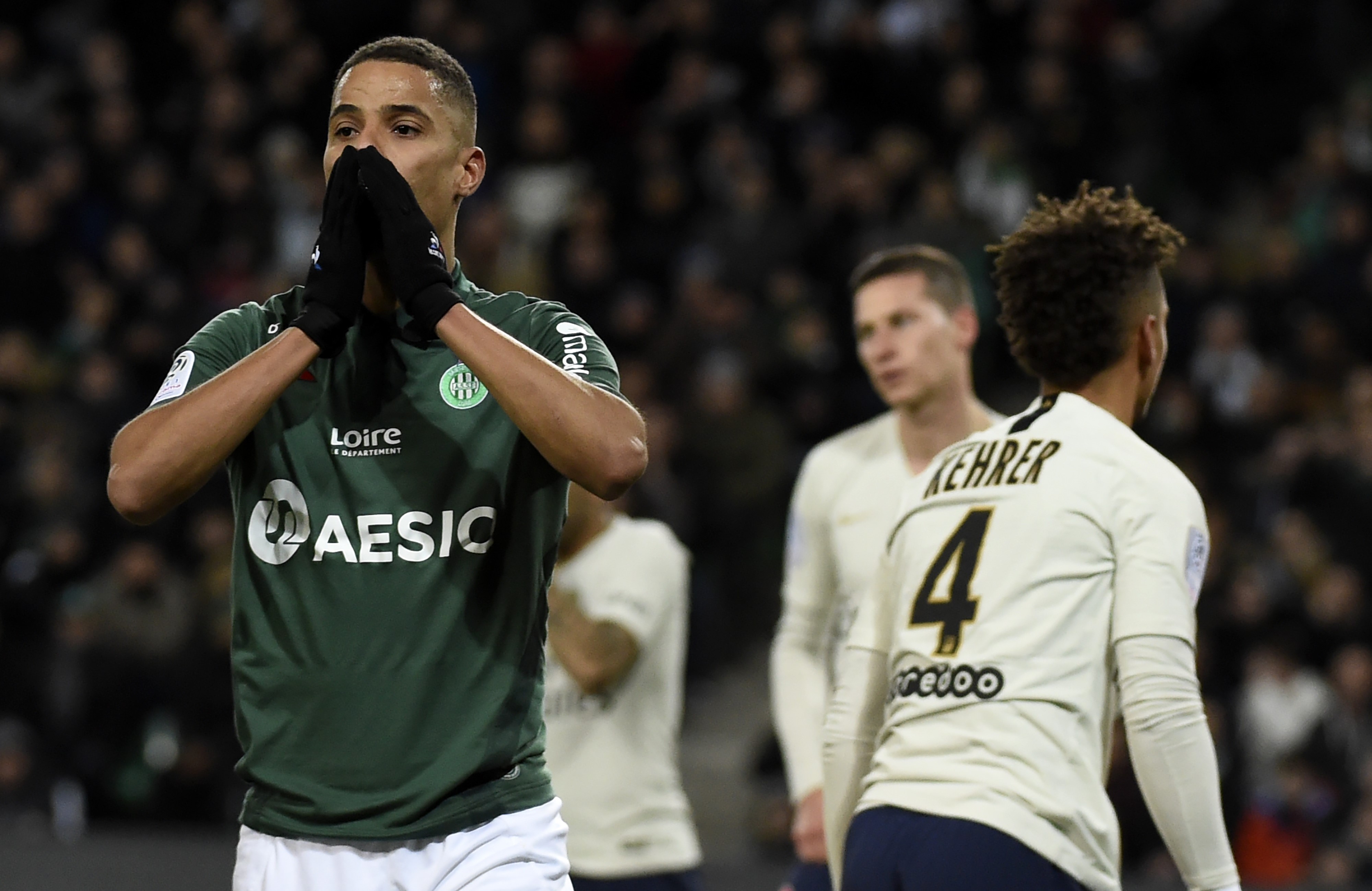 Kevin Monnet-Paquet vert de rage lors de Saint-Etienne-PSG / Ligue 1