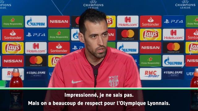 Busquets : "Pour Lyon, ce sera différent de Manchester City ou du PSG" Busquets : "Pour Lyon, ce sera différent de Manchester City ou du PSG"