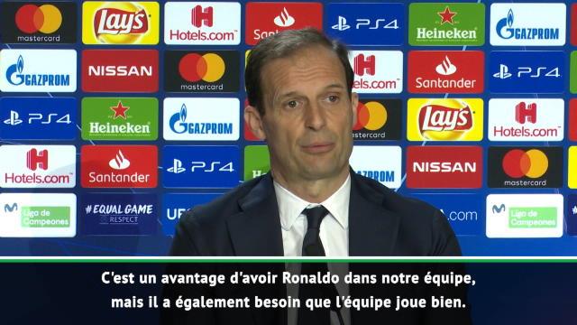 Allegri : "C'est un avantage d'avoir Ronaldo dans notre équipe" Allegri : "C'est un avantage d'avoir Ronaldo dans notre équipe"