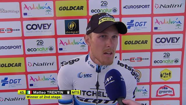Trentin: "L'ultimo chilometro è stato lunghissimo... Forse era 1,5 km!" Trentin: "L'ultimo chilometro è stato lunghissimo... Forse era 1,5 km!"