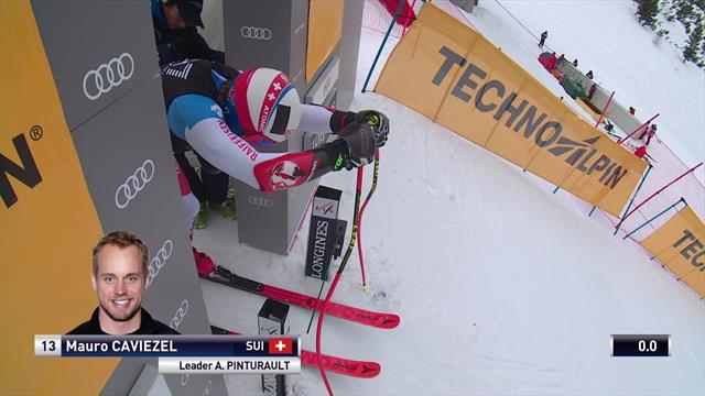 Une course de patron mais peu d'avance pour rêver : la manche de Super-G de Caviezel Une course de patron mais peu d'avance pour rêver : la manche de Super-G de Caviezel