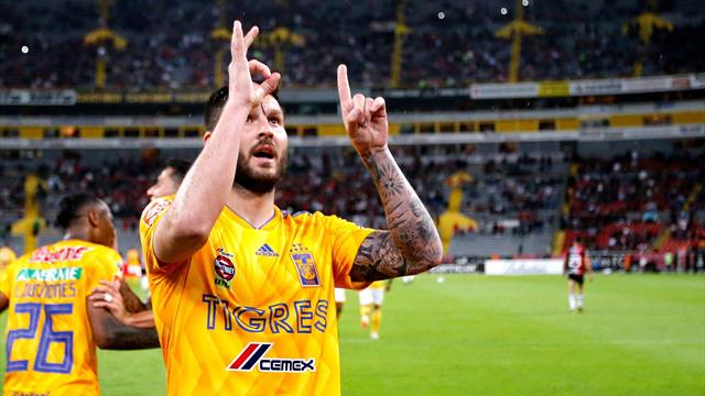 Pendant ce temps, Gignac atteint le cap des 100 buts avec les Tigres