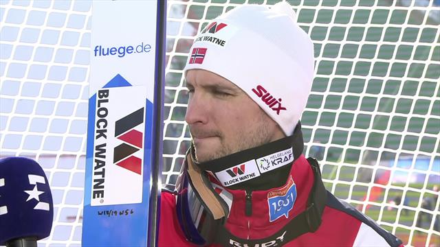 Competitors react to jumps in Seefeld Competitors react to jumps in Seefeld