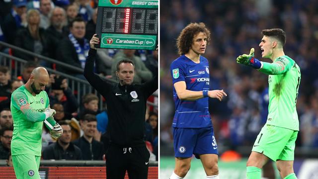 ‘Kepa is the new Chelsea manager’ - Goalkeeper refuses to come off, Sarri loses the plot