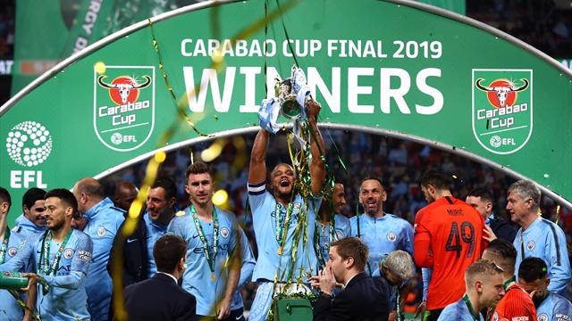 Man City lift cup on penalties after astonishing drama between Kepa and Sarri
