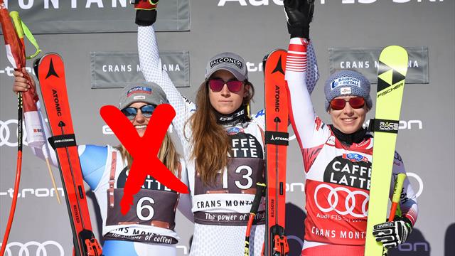 Cambia il podio della discesa di Crans Montana: Goggia sempre prima, Schmidhofer 2a e Suter 3a