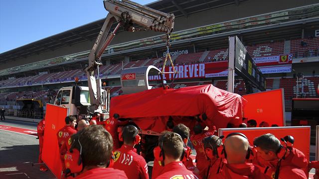Vettel crashes while Sainz goes fastest in testing