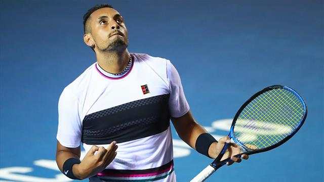 Kyrgios saves three match points to down Nadal in Acapulco
