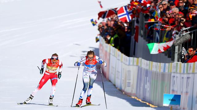 WK Seefeld | Zweden wint goud op 4x5km vrouwen. WK Seefeld | Zweden wint goud op 4x5km vrouwen.