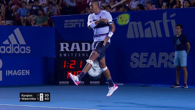 Le coup droit monstrueux de Kyrgios Le coup droit monstrueux de Kyrgios