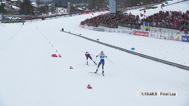 Therese Johaug si impone anche nella 30 km a tecnica libera: terzo oro per lei Therese Johaug si impone anche nella 30 km a tecnica libera: terzo oro per lei