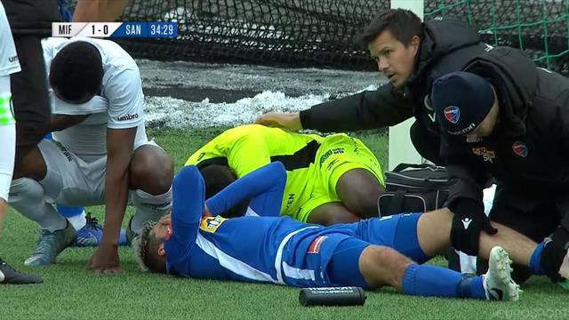 Mjøndalen-keeper brakk beinet: – Blir ikke mer spill i år