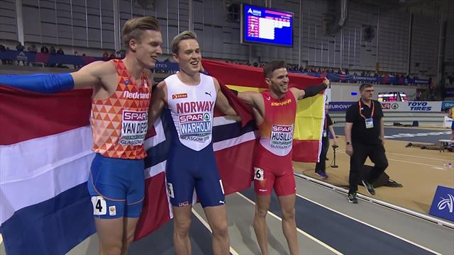 EK Indoor | Warholm wint goud op 400 meter, brons Van Diepen EK Indoor | Warholm wint goud op 400 meter, brons Van Diepen
