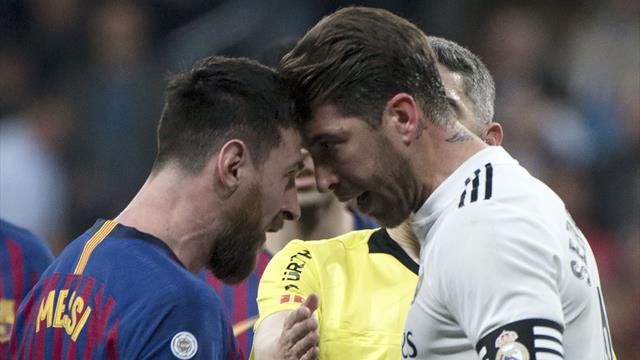 Coup de coude (volontaire ?), tête contre tête : le duel brûlant entre Messi et Ramos