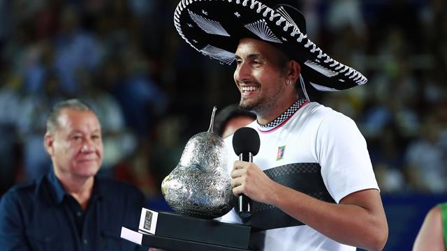 Kyrgios stuns Zverev to win Acapulco title