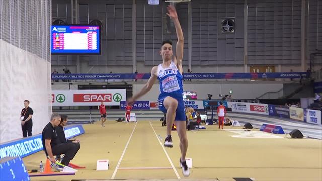 Ek Indoor | Tentoglou komt het verst en wint goud verspringen Ek Indoor | Tentoglou komt het verst en wint goud verspringen