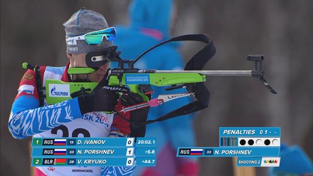 Universiada 2019: Porshnev y Latypov, doblete ruso en los 20 kilómetros individuales Universiada 2019: Porshnev y Latypov, doblete ruso en los 20 kilómetros individuales