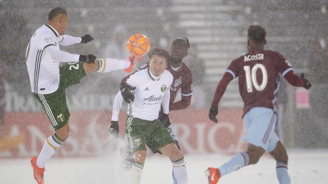 Colorado y Portland juegan el partido más frío de la historia de la MLS