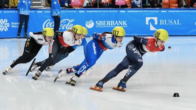 Short Track : Aurélie Monvoisin remporte l’or en finale du 500 m des Universiades d’Hiver