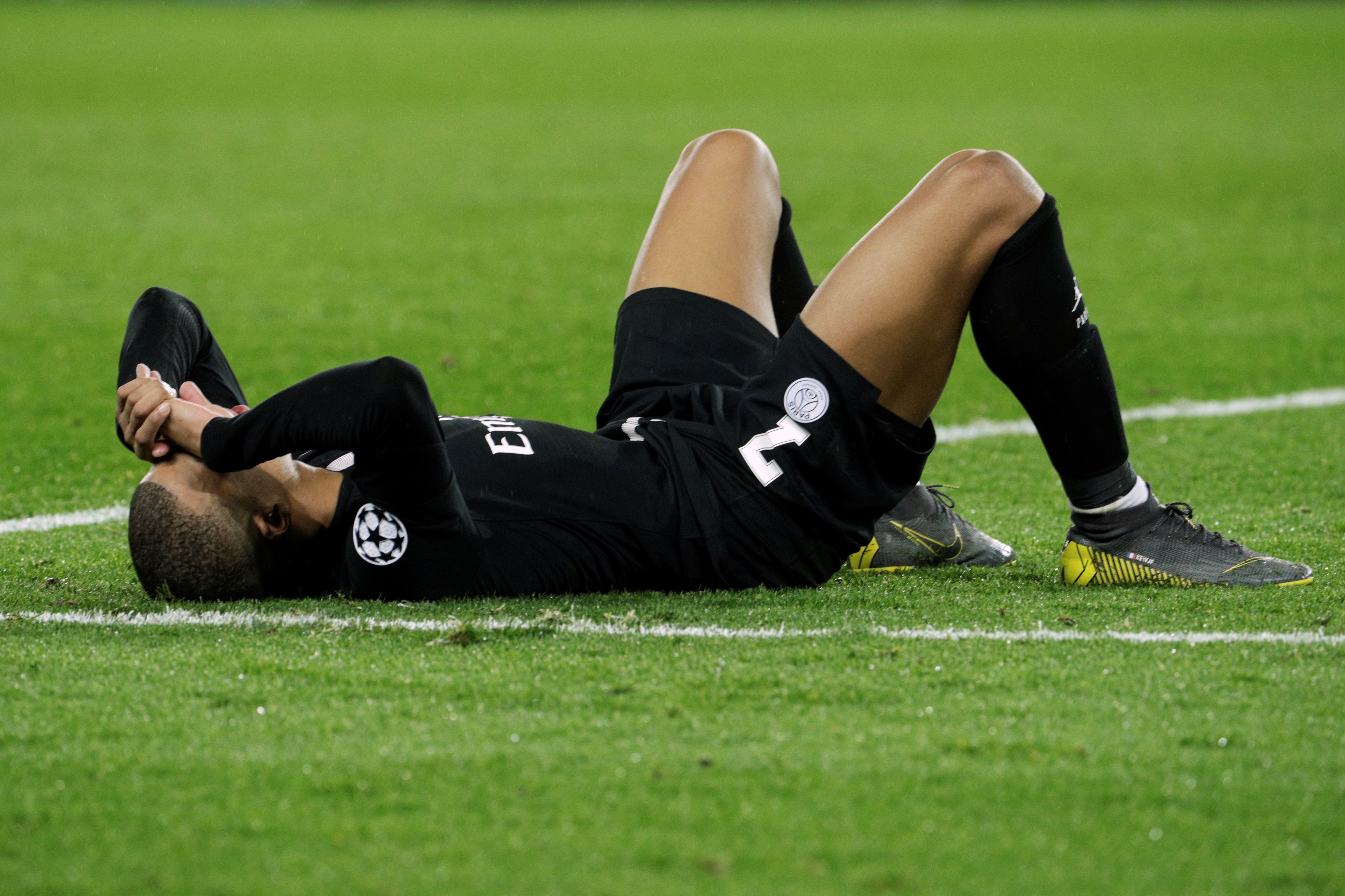 Kylian Mbappé lors de PSG-Manchester United / Ligue des champions