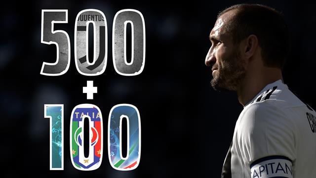 Chiellini fa 500 presenze con la Juventus (+100 in azzurro) nella partita più delicata dell'anno
