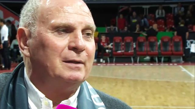 Hoeneß zu Löw-Entscheidung: "Richtige Antwort muss ich mir überlegen" Hoeneß zu Löw-Entscheidung: "Richtige Antwort muss ich mir überlegen"