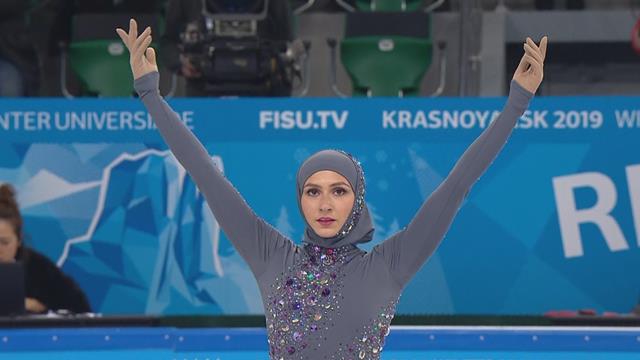 VÍDEO - Universiada 2019: Zahra Lari, la patinadora emiratí que compite con hiyab VÍDEO - Universiada 2019: Zahra Lari, la patinadora emiratí que compite con hiyab