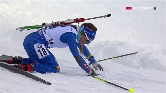 Che sfortuna per Dorothea Wierer: una caduta nel finale rovina la sua sprint mondiale Che sfortuna per Dorothea Wierer: una caduta nel finale rovina la sua sprint mondiale