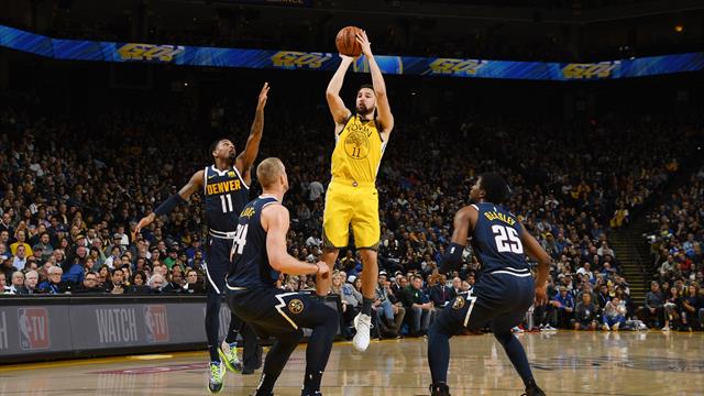 Un Thompson en feu et les Warriors remettent les pendules à l'heure