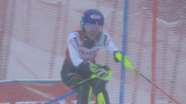 Shiffrin sets the pace with stunning first slalom run in Spindleruv Mlyn Shiffrin sets the pace with stunning first slalom run in Spindleruv Mlyn