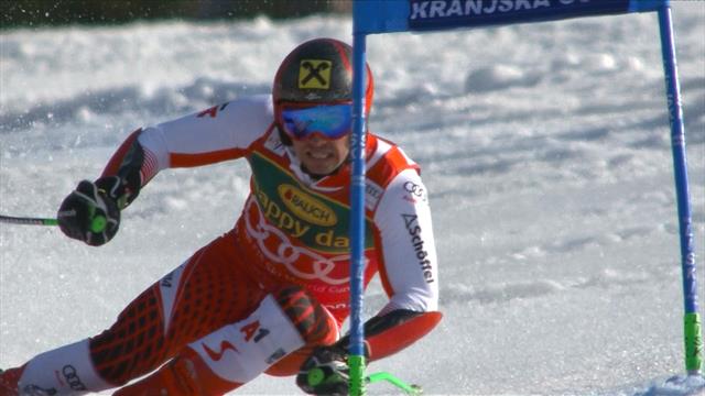 Kranjska Gora giant slalom: Marcel Hirscher's second run Kranjska Gora giant slalom: Marcel Hirscher's second run