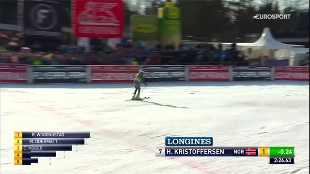 Kristoffersen sul gradino più alto di un podio inedito con Windigstad e Odermatt Kristoffersen sul gradino più alto di un podio inedito con Windigstad e Odermatt