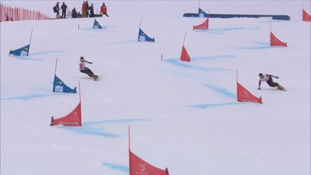 Sobolev beats Loginov in snowboard giant slalom final Sobolev beats Loginov in snowboard giant slalom final
