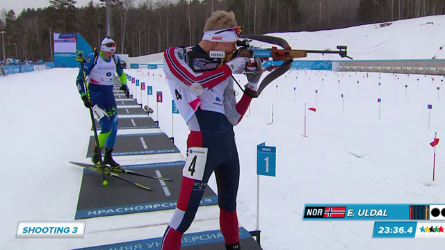 Universiada 2019: El noruego Espen Uldal logra el oro en el biatlón 15 km Universiada 2019: El noruego Espen Uldal logra el oro en el biatlón 15 km