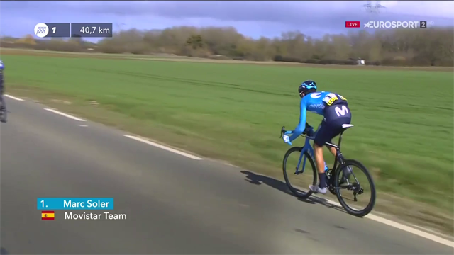 París-Niza 2019: Los abanicos pusieron en aprietos a Marc Soler y el Movistar Team París-Niza 2019: Los abanicos pusieron en aprietos a Marc Soler y el Movistar Team