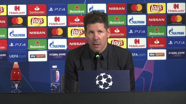Simeone: "Non è stata mancanza di carattere, la Juve è stata più forte e ha meritato di passare" Simeone: "Non è stata mancanza di carattere, la Juve è stata più forte e ha meritato di passare"