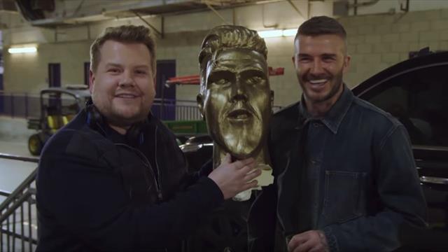 La broma pesada a David Beckham con un estropicio de estatua que debía parecerse al jugador