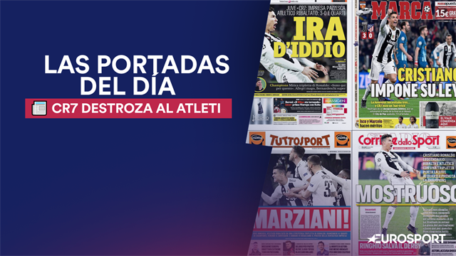 Las portadas tras el Juve-Atleti con CR7 de protagonista: 'Marciano', 'Monstruoso' e 'Ira de Dios' Las portadas tras el Juve-Atleti con CR7 de protagonista: 'Marciano', 'Monstruoso' e 'Ira de Dios'