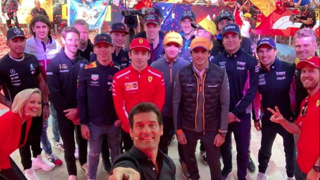 El desastroso selfie de los pilotos de Fórmula 1 antes del inicio del Mundial