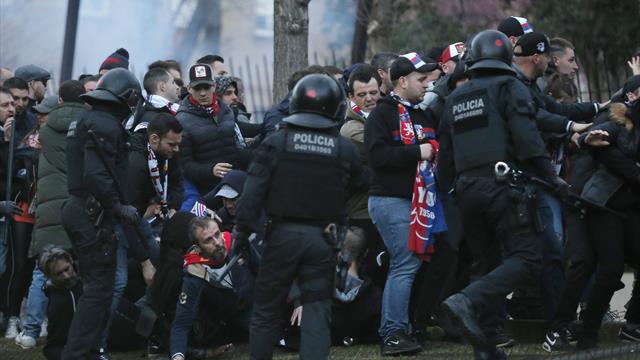 10 blessés et 5 interpellations lors de bagarres entre supporters de l'OL et du Barça