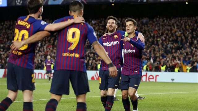 Messi risponde a Cristiano Ronaldo e Barcellona spaziale: 5-1 al Lione